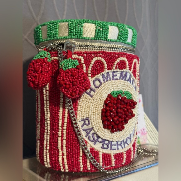 Beaded Raspberry Jam Handbag - Picture 3 of 7